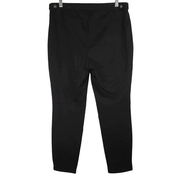 Talbots Pants Lexington Ankle Women’s Size 8 Black Stretch Equestrian Rayon - Picture 3 of 11